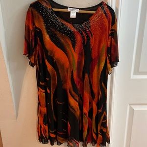 Orange Serengeti Top